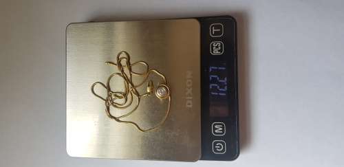 STUNNING 18KT ROPE CHAIN WITH DIAMOND PENDANT